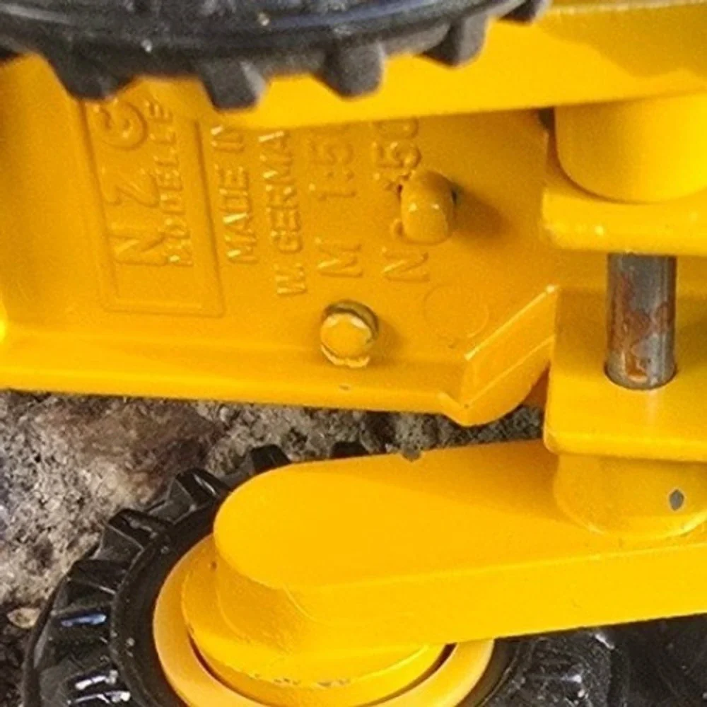 Vintage NZG Caterpillar 12G Motor Grader 1:50 Diecast Model W Germany Yellow CAT